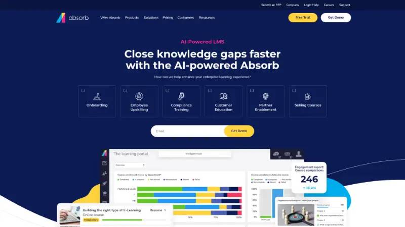 Absorb LMS - Partner ecosystem company screenshot