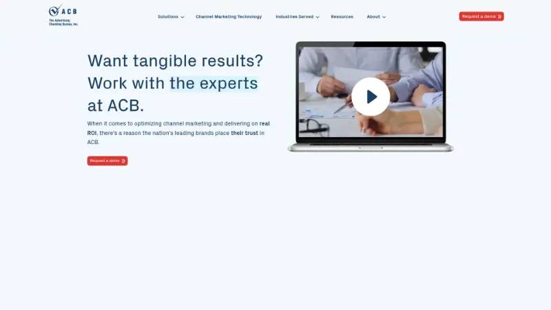 ACB - Partner ecosystem company screenshot