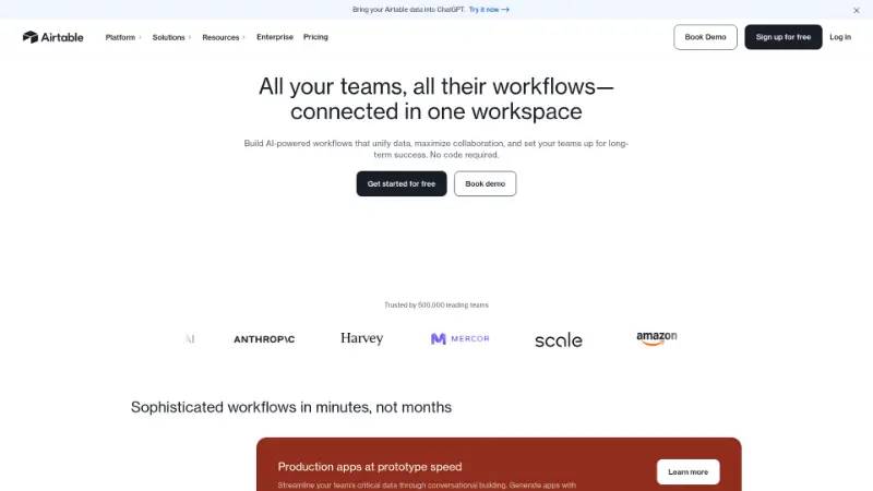 Airtable - Partner ecosystem company screenshot