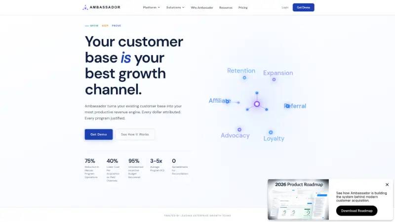 Ambassador - Partner ecosystem company screenshot