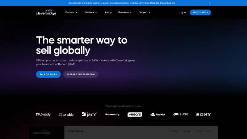 Cleverbridge - Partner ecosystem company screenshot