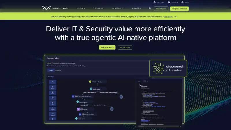 ConnectWise - Partner ecosystem company screenshot