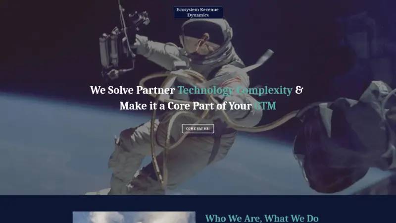 Ecosystem Revenue Dynamics - Partner ecosystem company screenshot