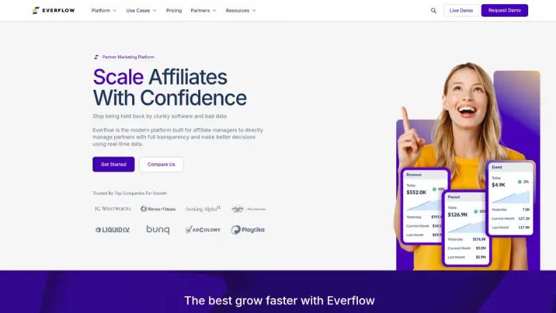 Everflow - Partner ecosystem company screenshot