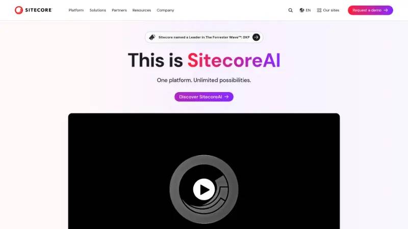 Sitecore — website screenshot