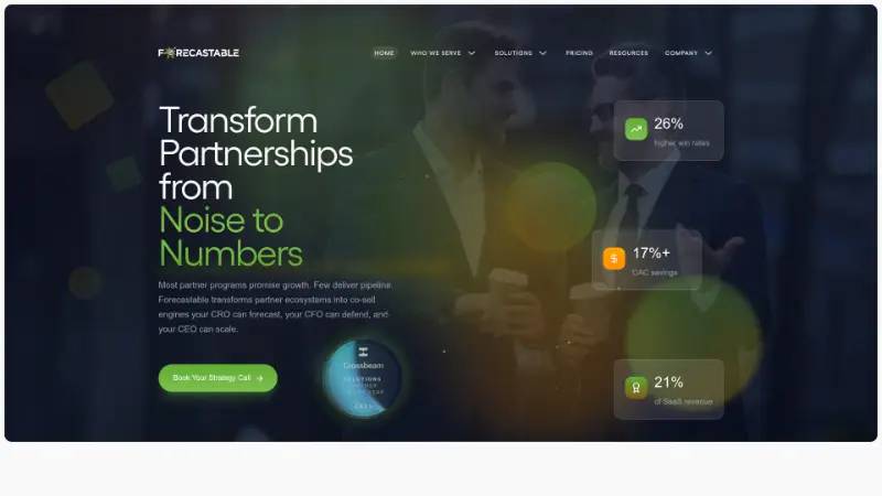 Forecastable - Partner ecosystem company screenshot