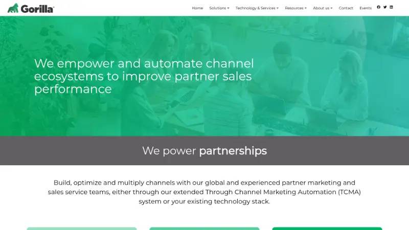 Gorilla Corporation - Partner ecosystem company screenshot