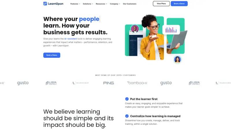 LearnUpon - Partner ecosystem company screenshot