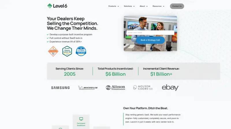 Level 6 - Partner ecosystem company screenshot
