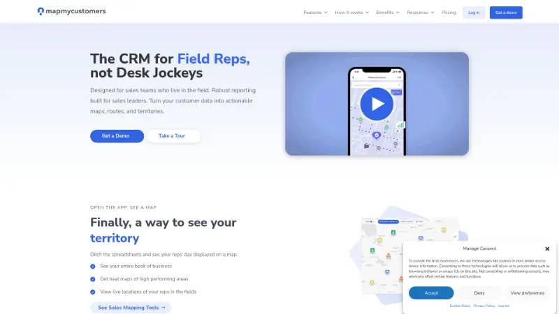 Map My Customers - Partner ecosystem company screenshot