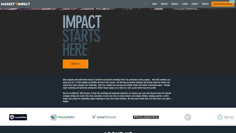 Market Impact - Partner ecosystem company screenshot