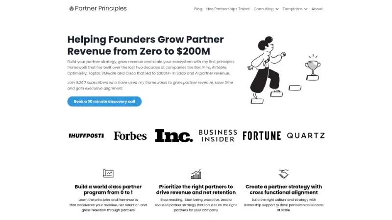Partner Principles - Partner ecosystem company screenshot