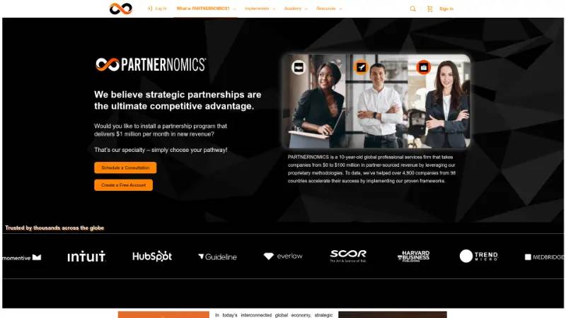 PARTNERNOMICS - Partner ecosystem company screenshot