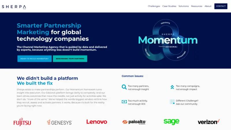 Sherpa - Partner ecosystem company screenshot